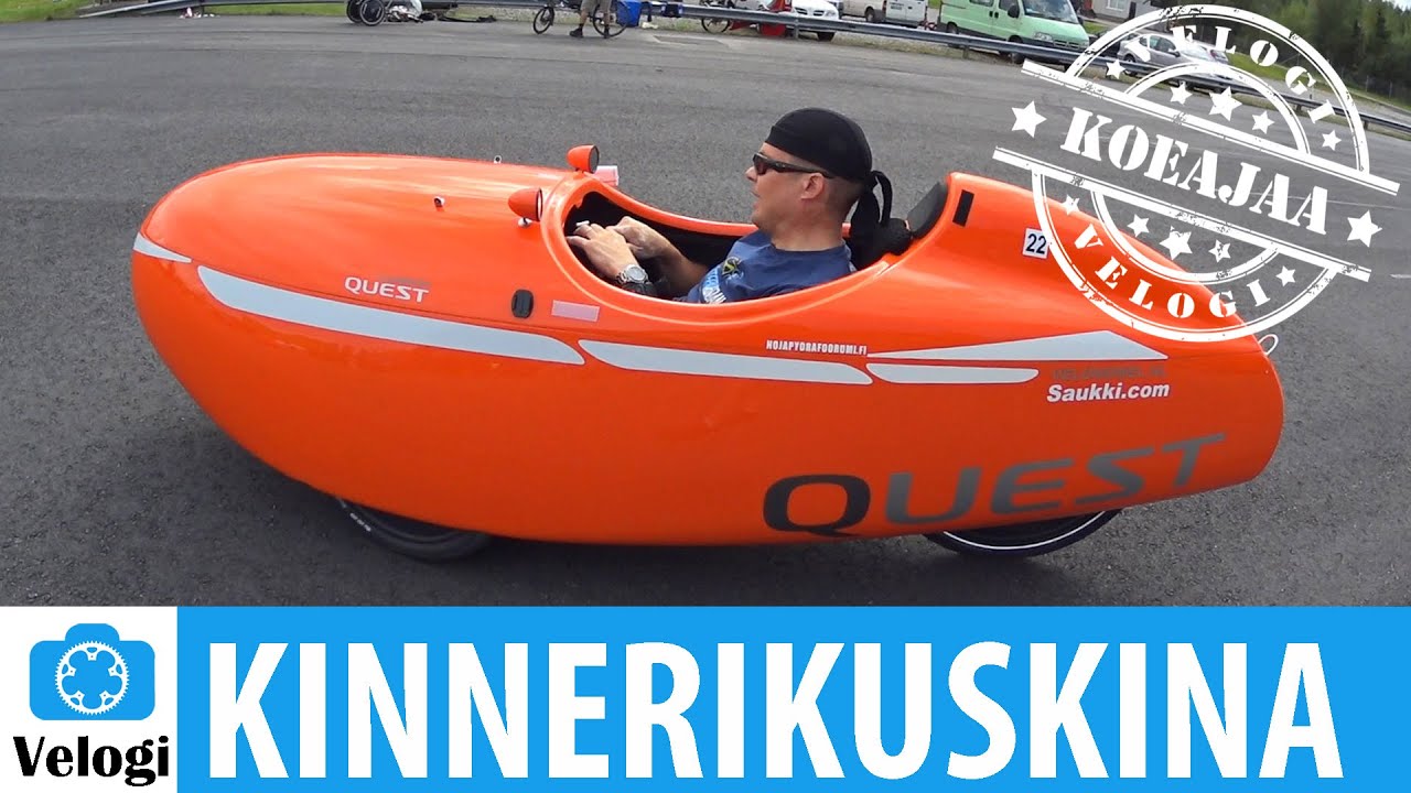 Velomobiili eli kinneri koeajossa ft. Saukki
