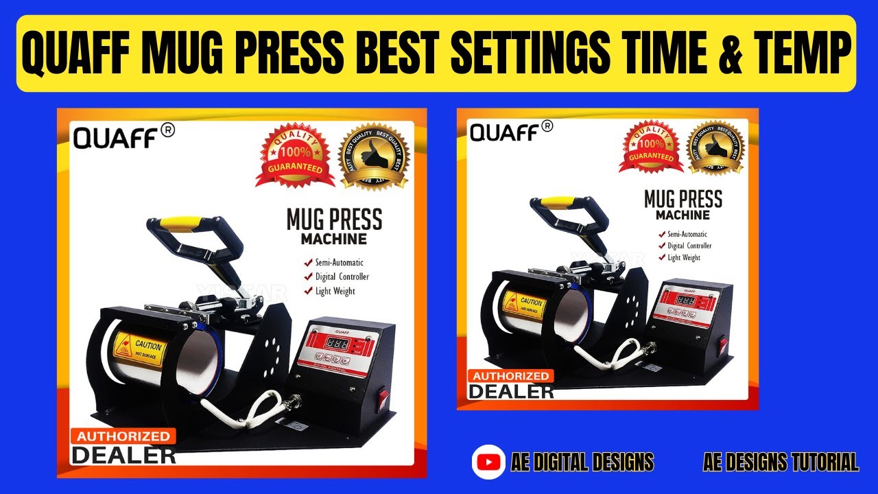 QUAFF MUG PRESS BEST SETTINGS TIME & TEMPERATURE | PRINT SETTINGS | TAGALOG TUTORIAL