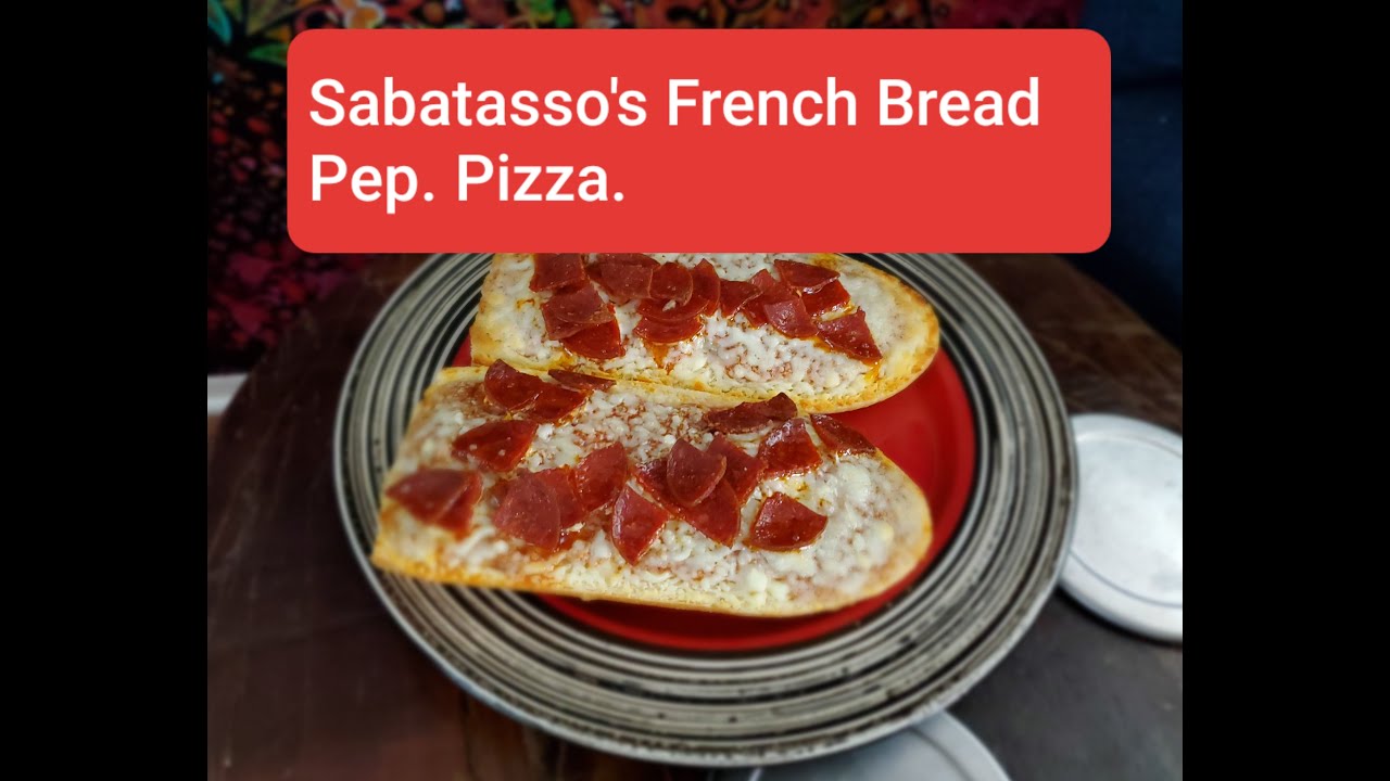Take Me Out Food Review: Sabatasso's French bread Pepperoni Pizza