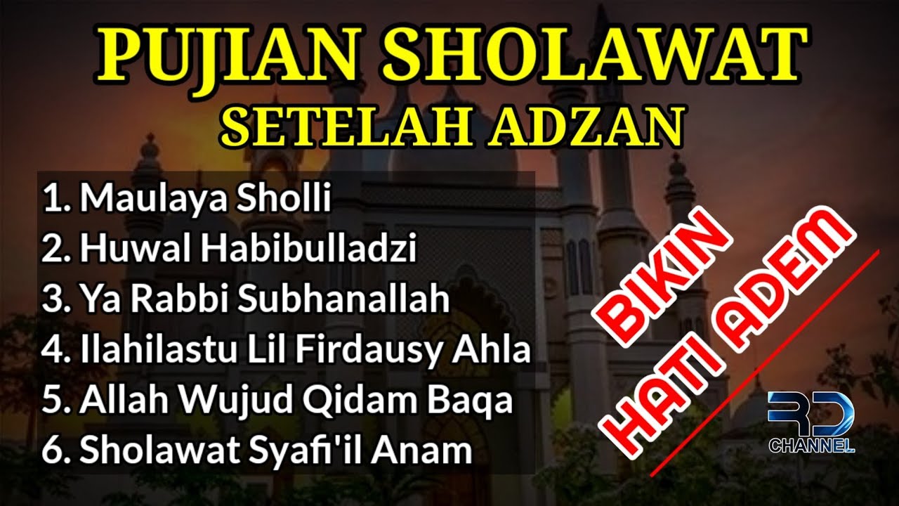 ADEM ‼Kumpulan Pujian Sholawat Sebelum Sholat | Pujian Setelah Adzan | Qori: FK