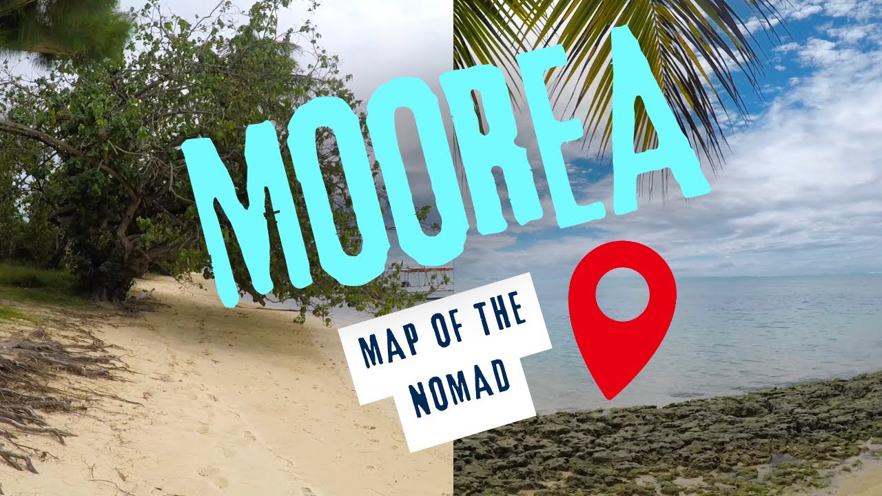 Beautiful Tiahura beach in Moorea, French Polynesia
