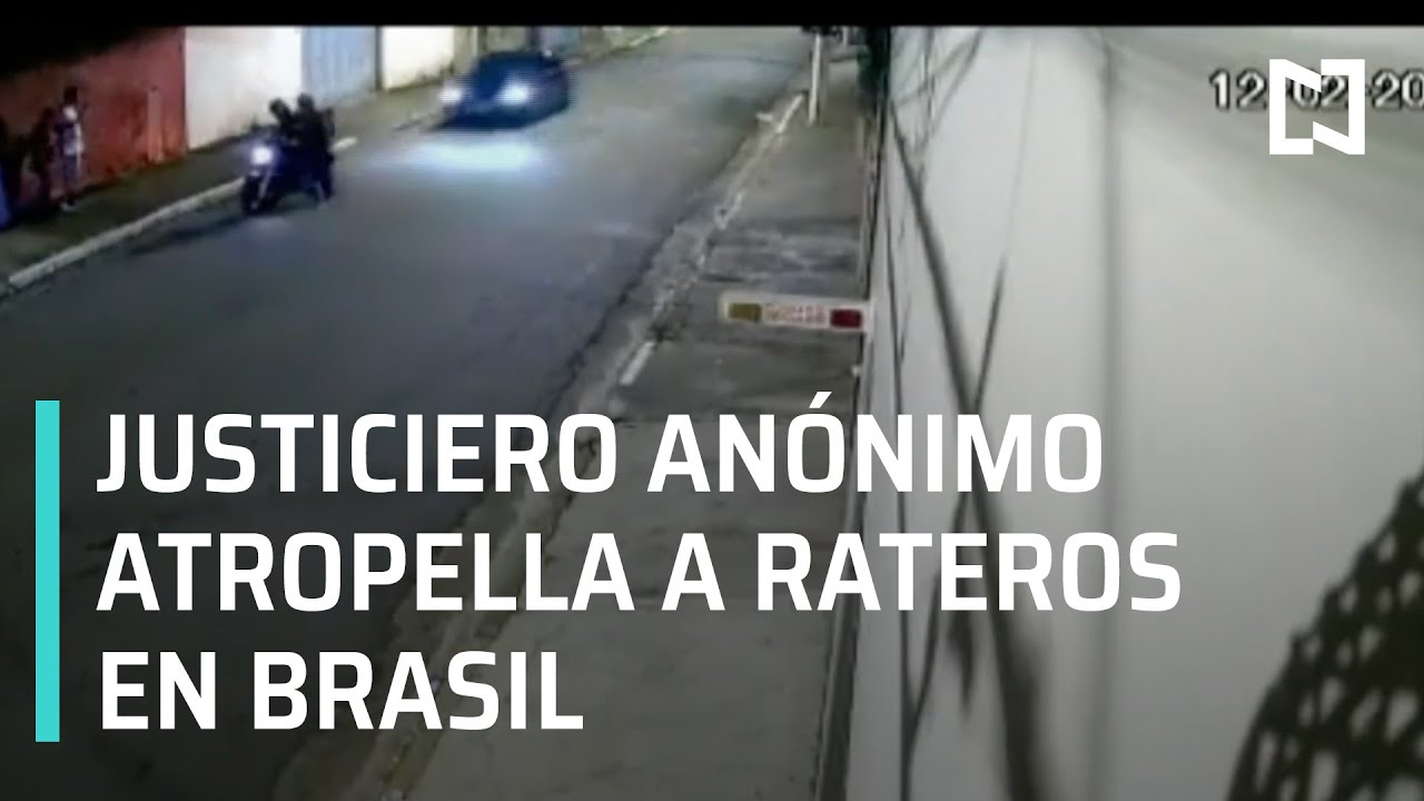 Asaltantes atropellados por autom&oacute;vil en Brasil - Las Noticias