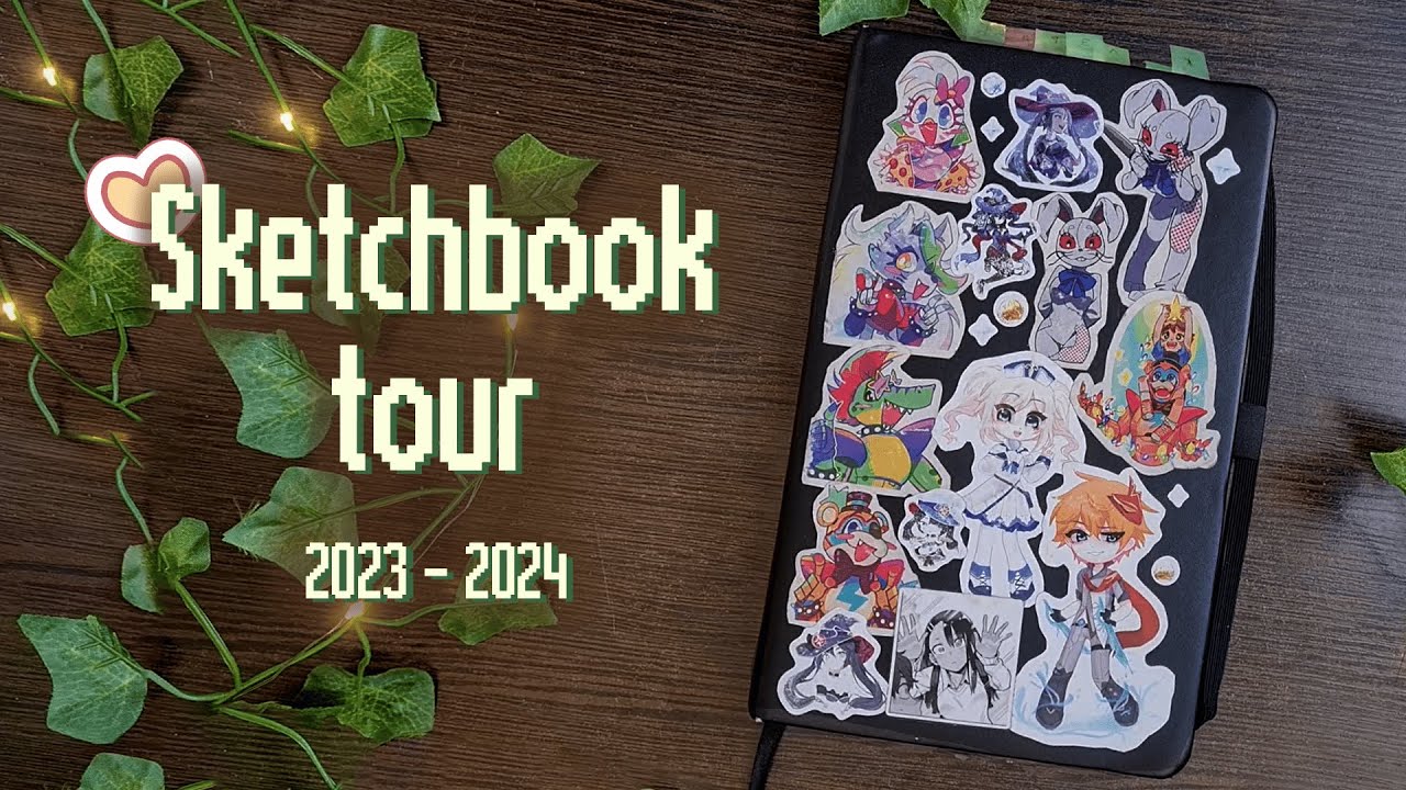 Обзор на скетчбук 2023-2024 | Sketchbook tour