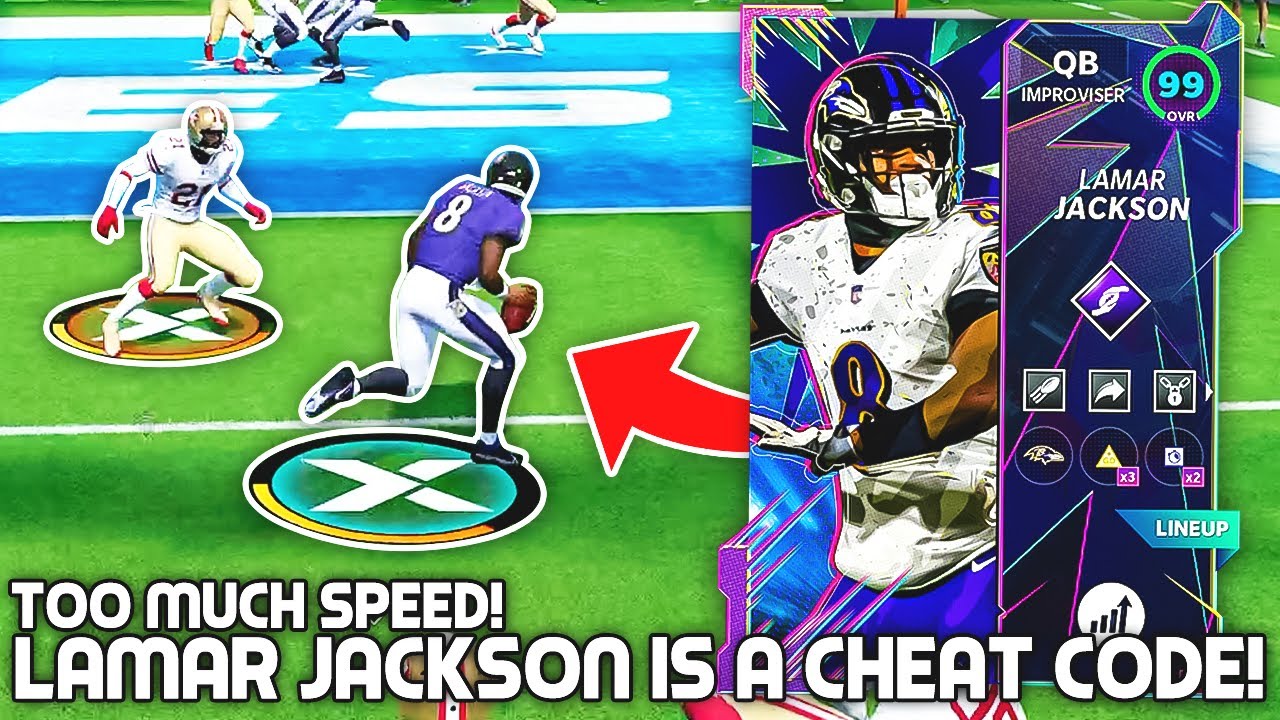 Lamar Jackson is a Madden CHEAT CODE! Too Much Speed! Madden 21
