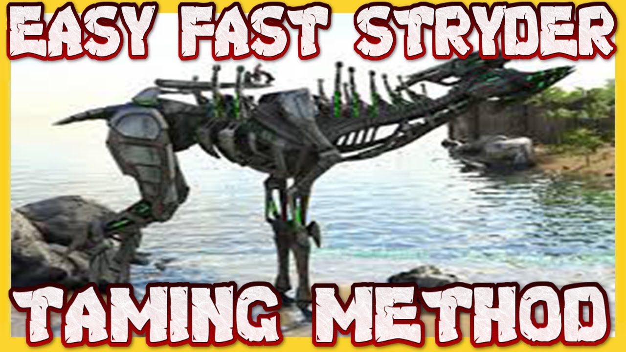 Ark Survival Evolved : Genesis Part 2 Easy Fast Tek Stryder Taming Method