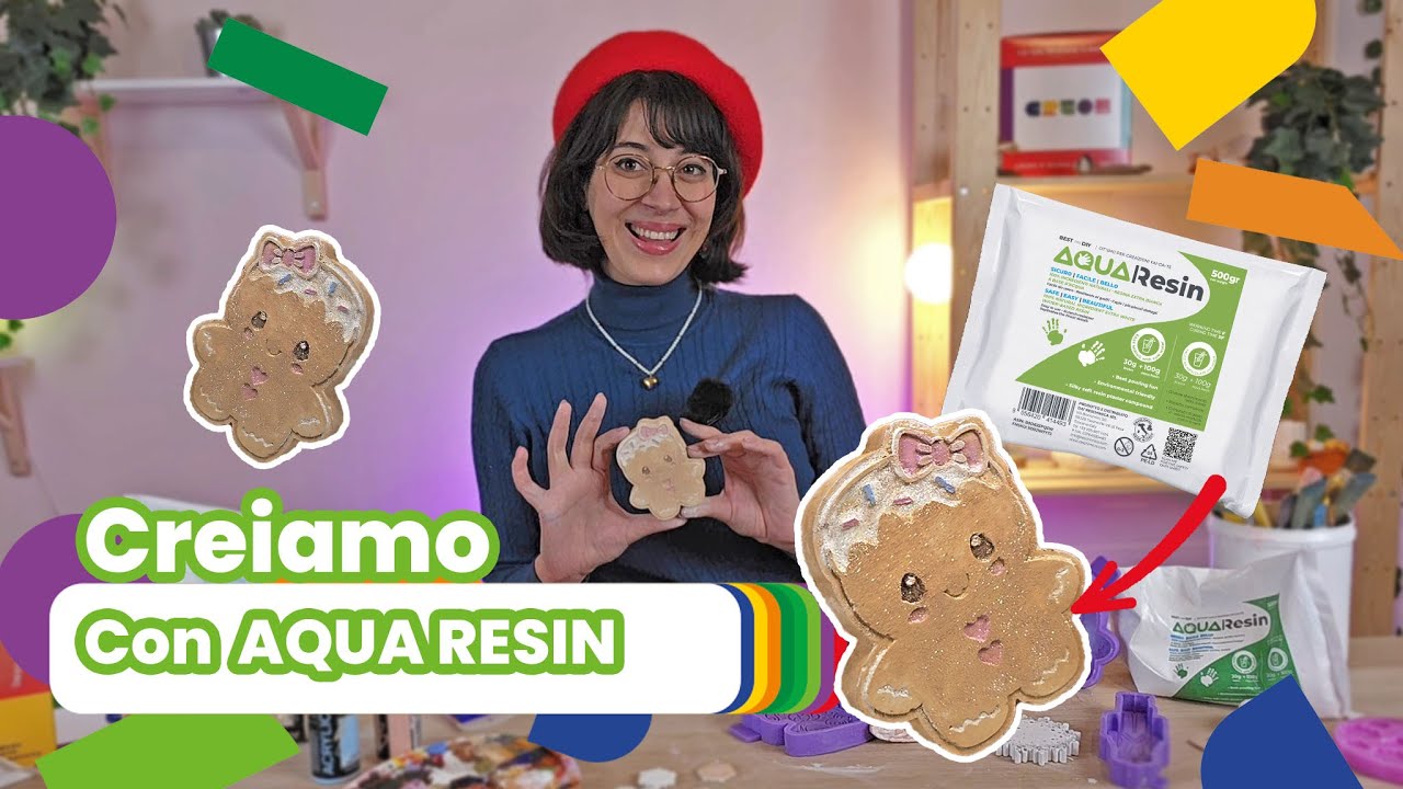 CREO decorazioni NATALIZIE con AQUA RESIN [TUTORIAL]