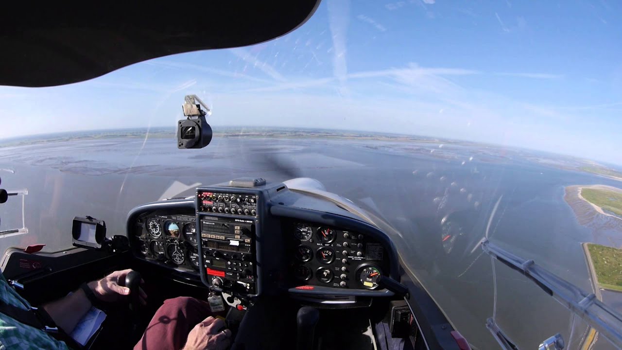 Anflug Langeoog auf der 05