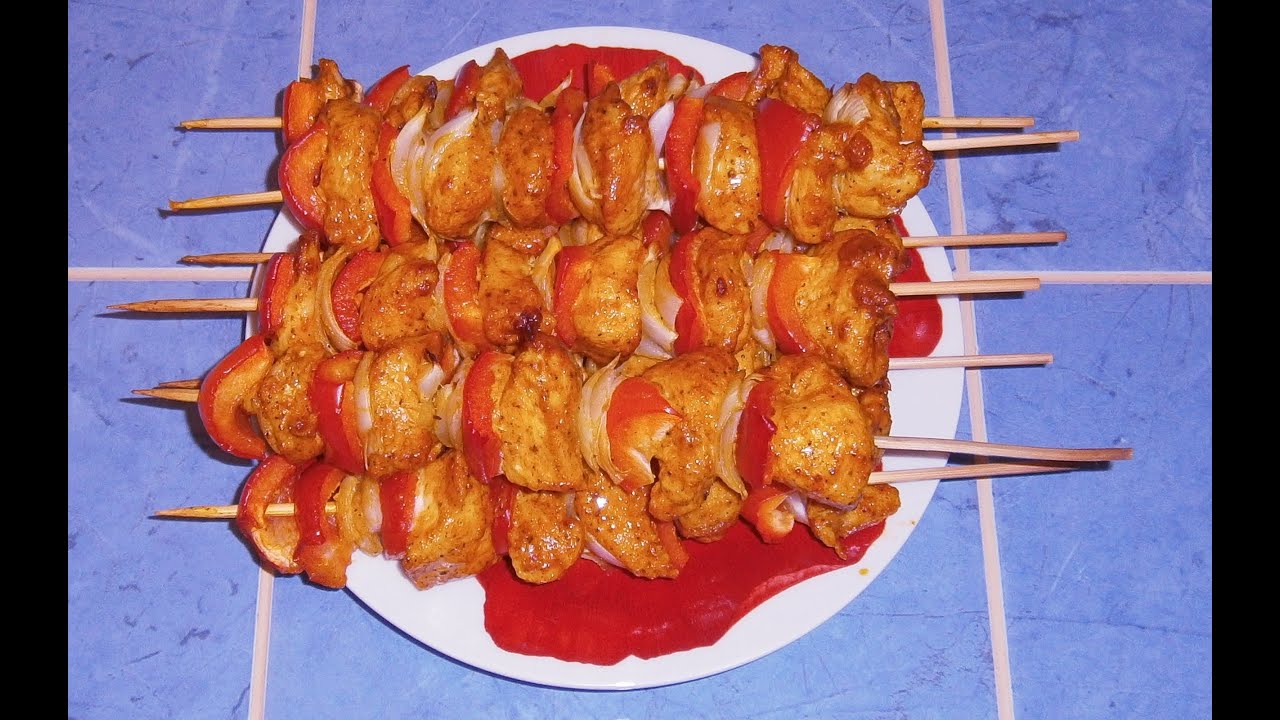 Куриные шашлыки в духовке. Быстро и Вкусно.