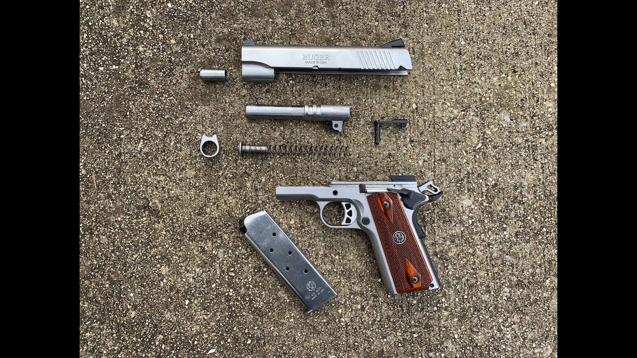 Как чистить пистолет Ruger SR1911 Commander 1911 года