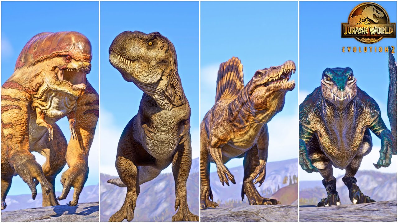 ALL 42 MODDED DINOSAURS, REPTILES AND HYBRID CREATURES SHOWCASE IN JURASSIC WORLD EVOLUTION 2 | DREX