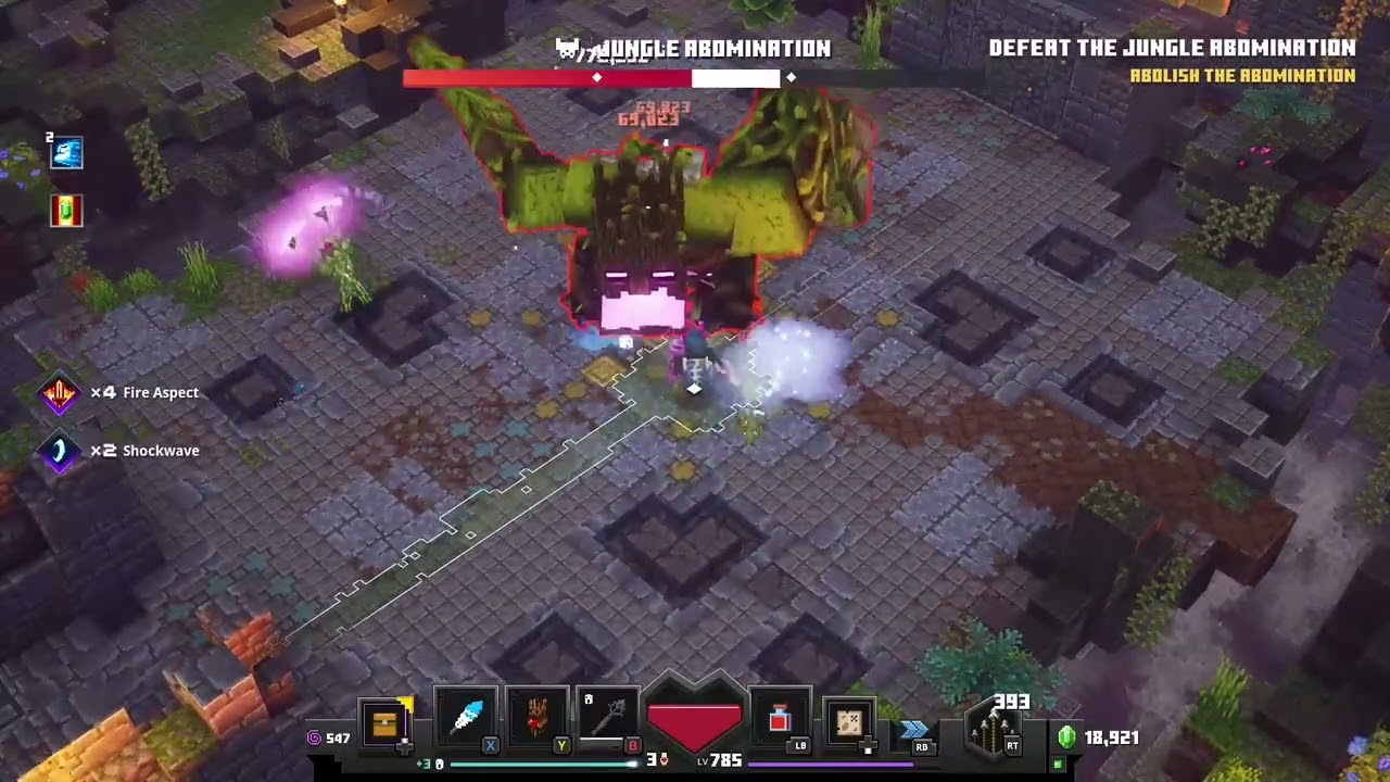 Jungle Abomination boss fight on apocalypse +20