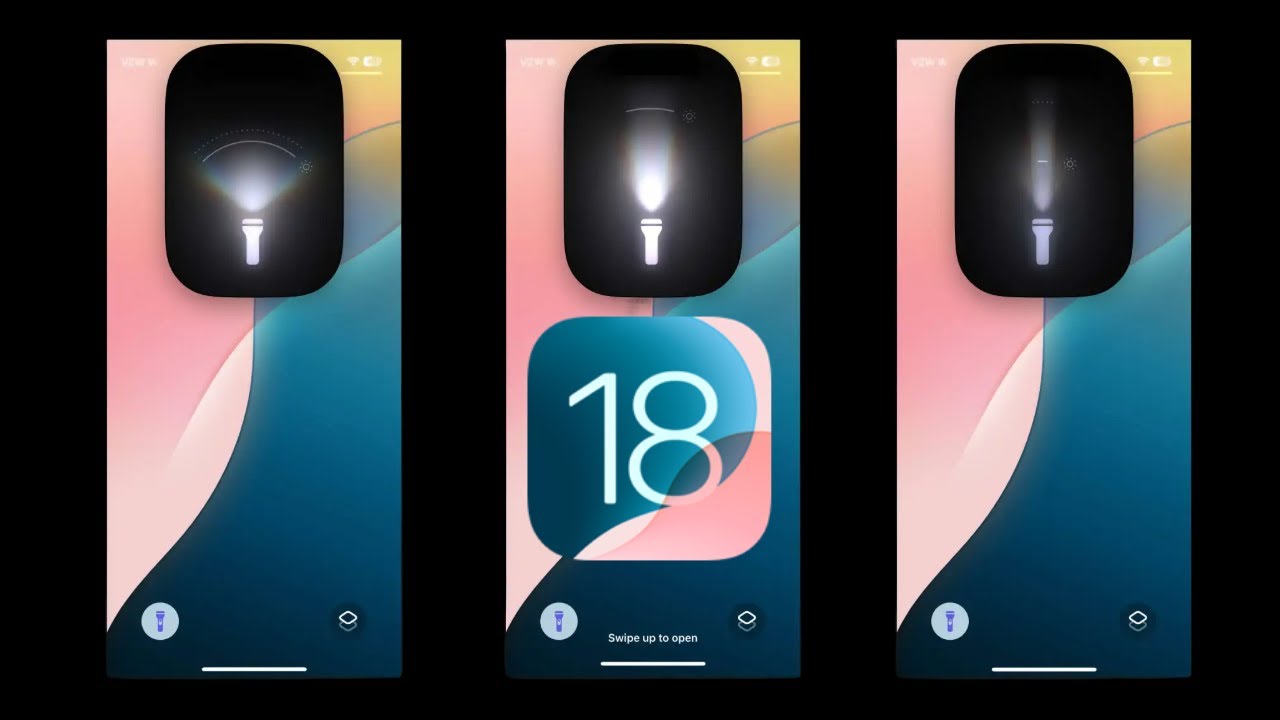 Apple iphone ios 18 New Flashlight Feature! #shortsfeed