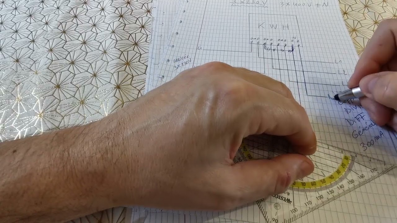 raccordement d'un compteur triphasé en 3X230V