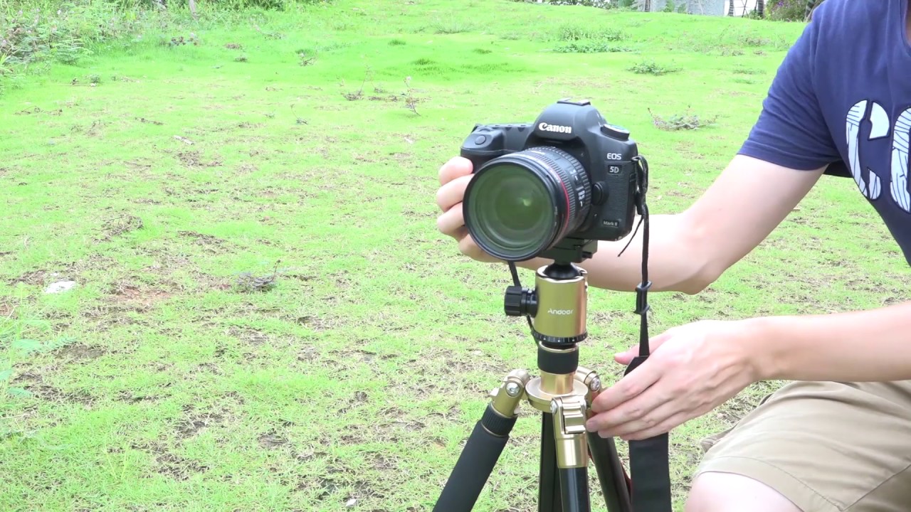 Andoer Portable Tripod Panoramic Ballhead with Carrying Bag