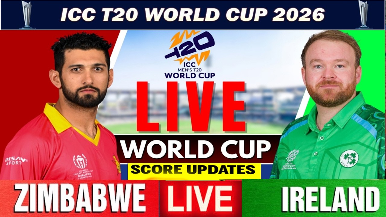 ZIM vs IRE T20 World Cup 2026 Live &ndash;Zimbabwe VS Ireland Live Score |  ZIM vs IRE Live Match Score