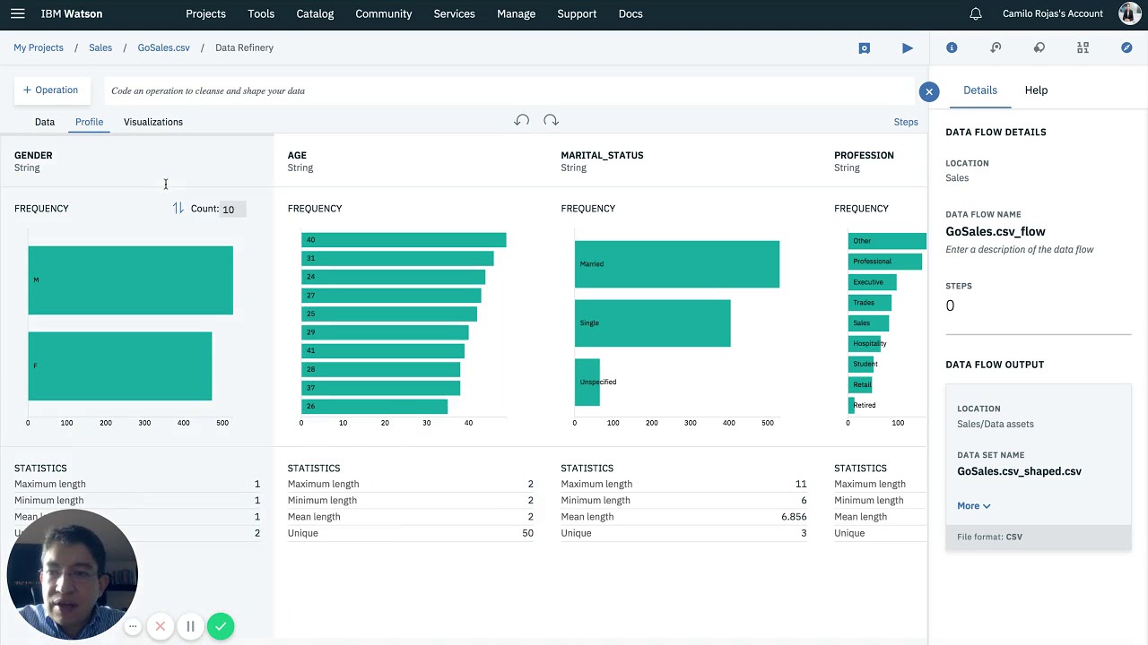 Demo Watson Studio - Watson Machine Learning & Data Refinery