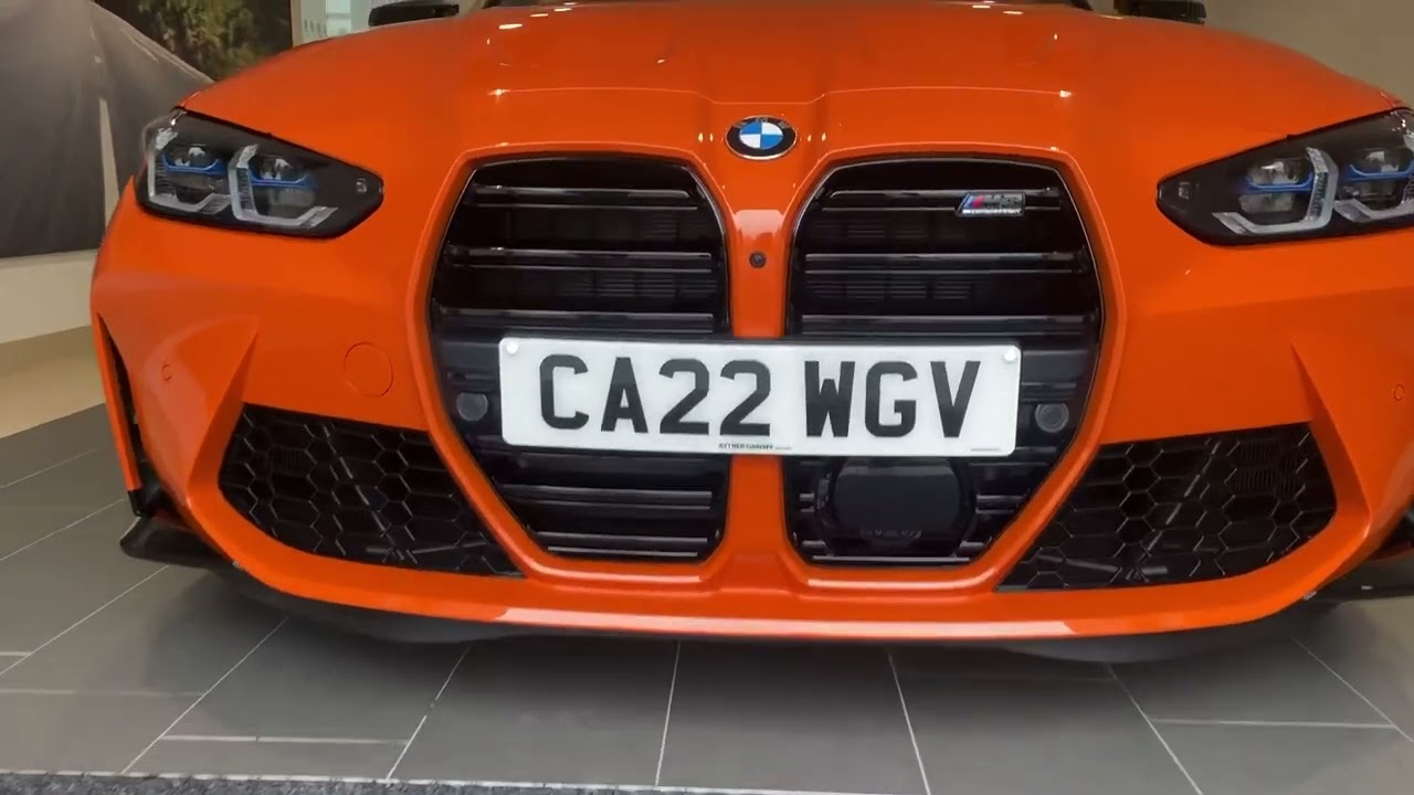 Individual BMW M3 competition  X Drive in Fire Orange. First fire Orange m3 in UK