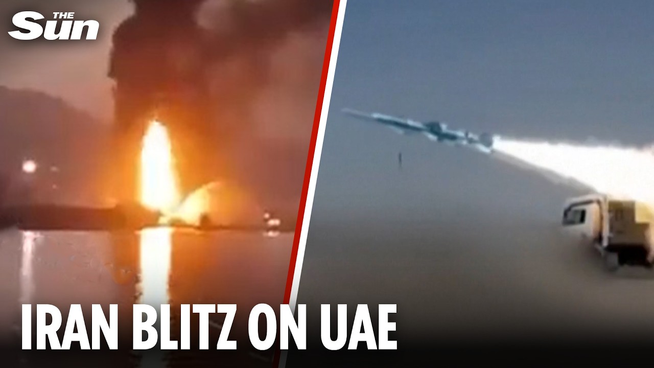 UAE under attack from second day of Iranian drones & missiles as Trump warns regime to surrender