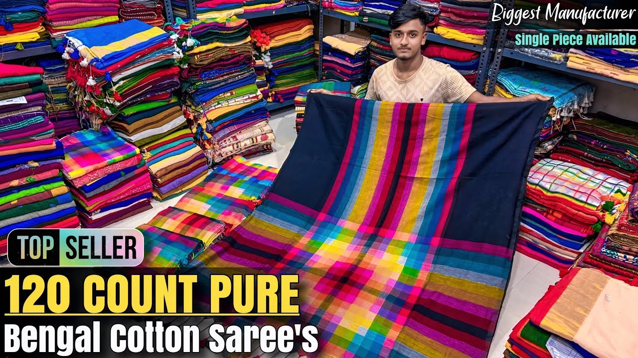 Authentic Pure Bengal Khadi Cotton, Mercerised Cotton, Pure Mal Cotton, Silk Cotton, Hand Painting