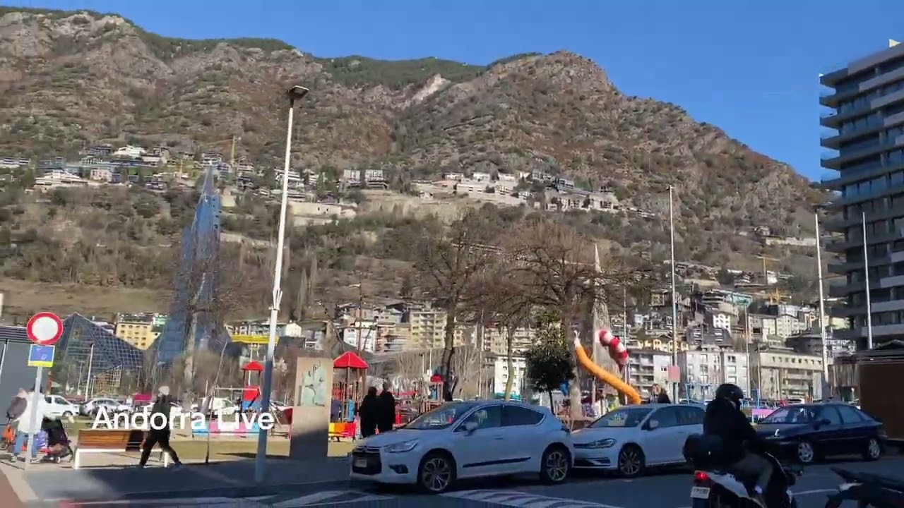🇦🇩 ANDORRA. NEW LUXURY BUILDINGS in the center of ESCALDES. Where the KING OF ONLYFANS lives