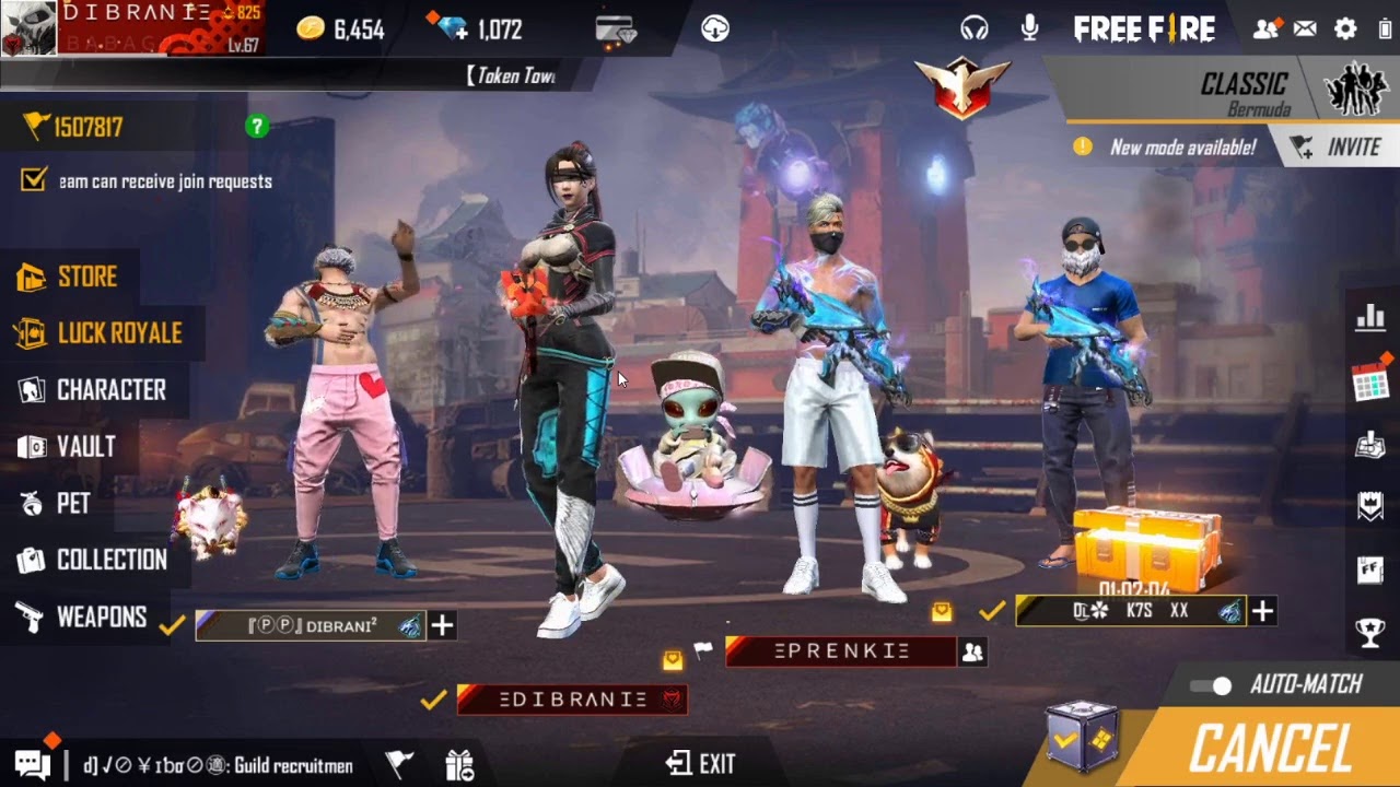Trovo Dibrani_ff 💎 Top-up me ID💎 👑Free Fire💚