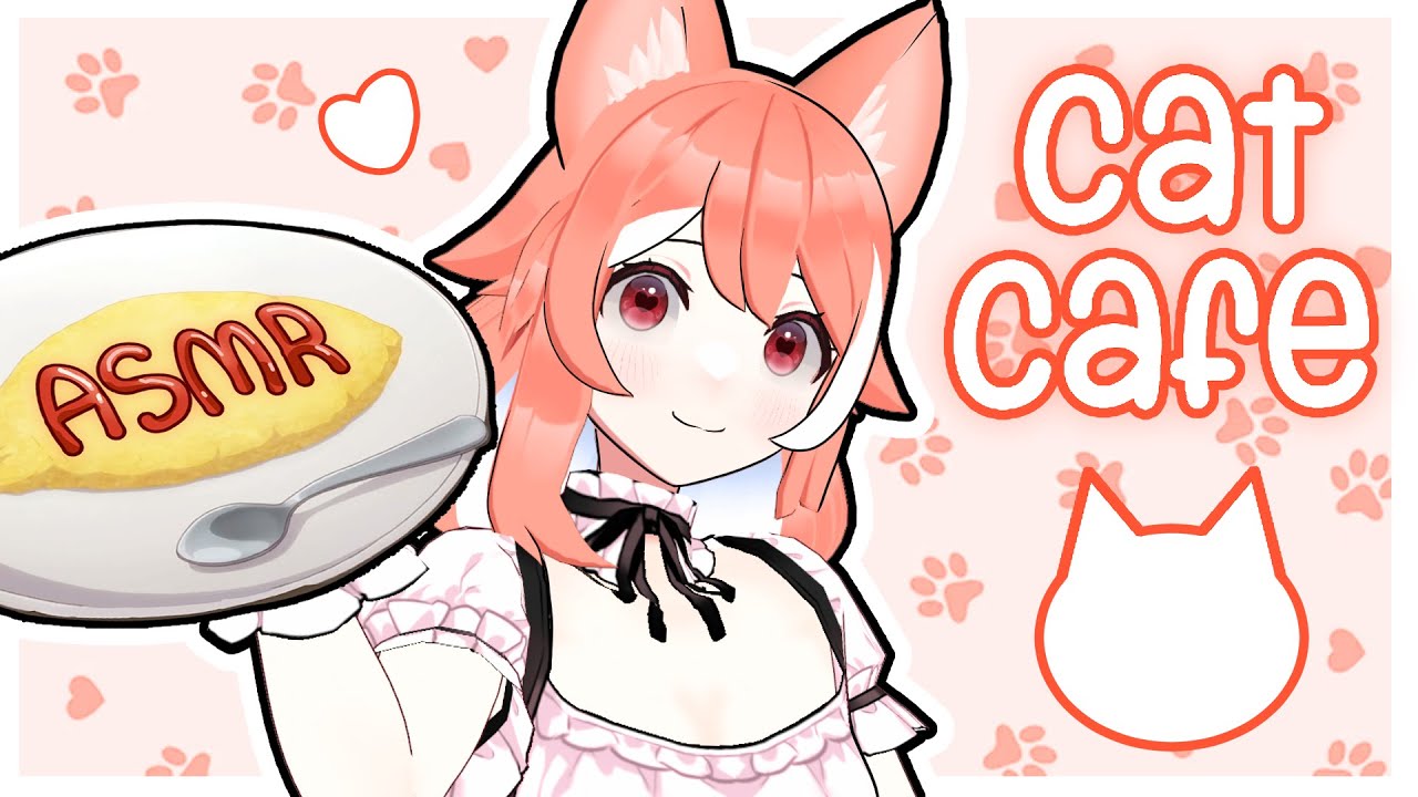 【 ASMR VOD 】 Neko Maid serves you at the Cat Café ❤️☕️ heart monitor | 3DIO