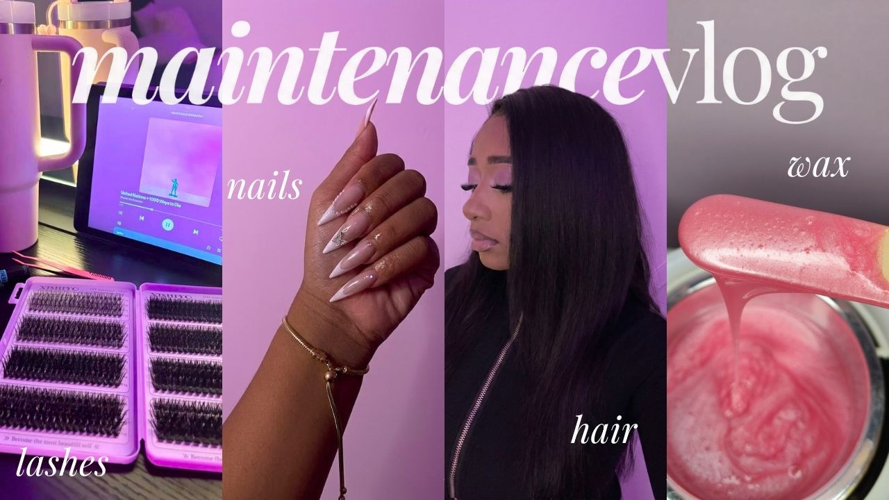 REALISTIC DIY MAINTENANCE VLOG 🩰 nails, hair, lashes, wax & getting cute again