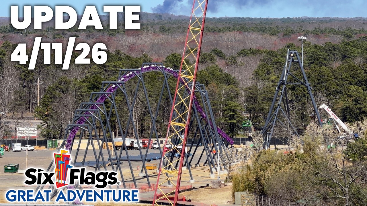 Башня Project Purple возводится в парке Six Flags Great Adventure! | Обновление от 11.04.2026