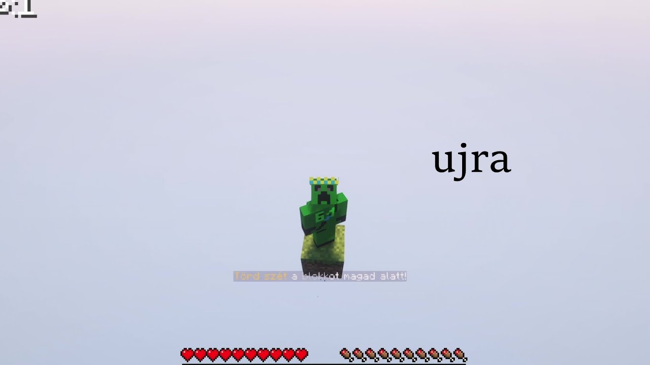 Ujra egy darab blockon! OneBlock 1.rész