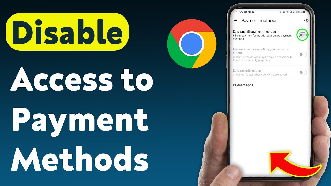 How to Disable Access to Payment Methods in Chrome (Updated)