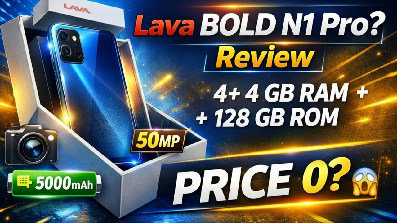 Lava Bold N1 Pro Unboxing & Review 🔥 | 4GB+128GB Budget Smartphone | Price, Features, Camera Test