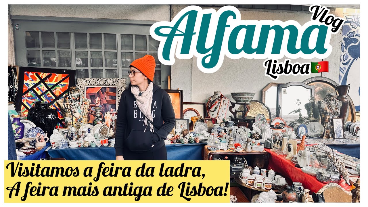 PORTUGAL -Feira da ladra ,O Maior mercado de pulgas de Lisboa 🇵🇹😱! 