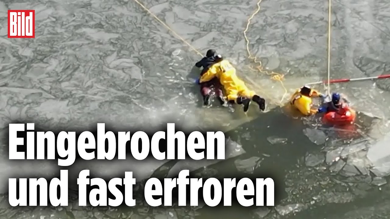 Im Eis eingebrochen: Feuerwehr rettet Teenagern das Leben | Maryland, USA