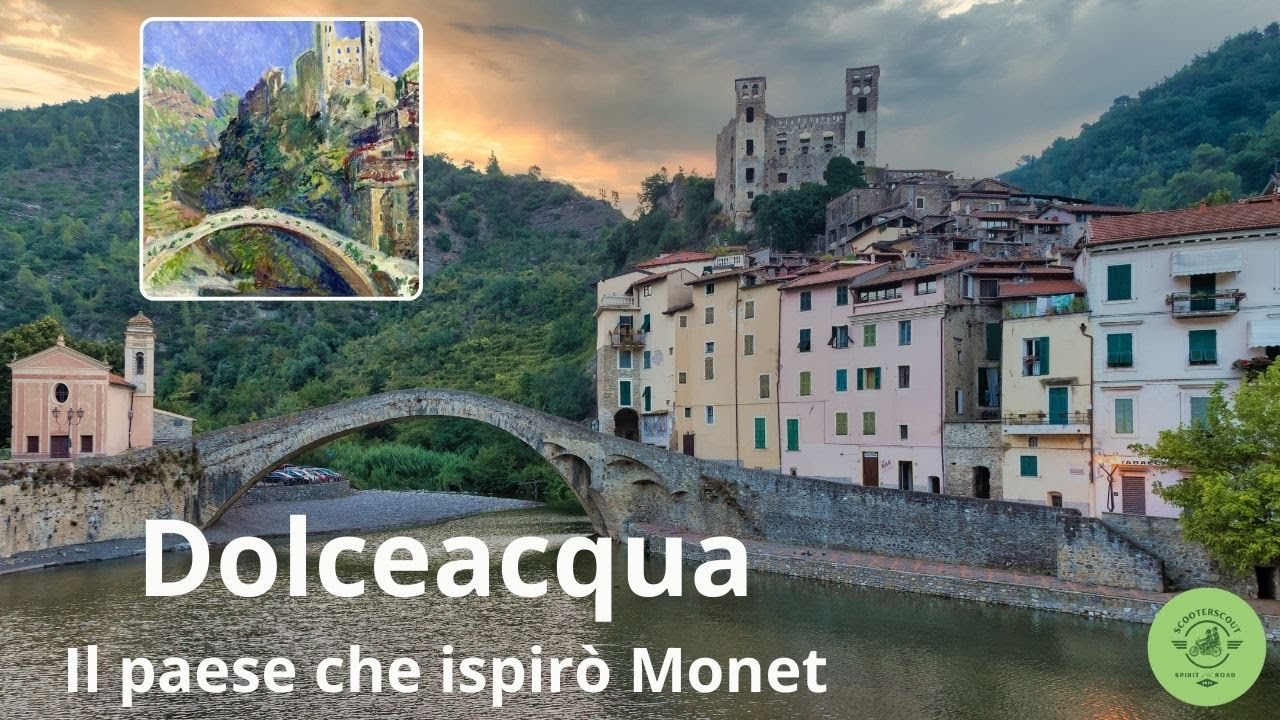 Dolceacqua, il paese che ispirò Monet.  #kymcoak550 #motovlog