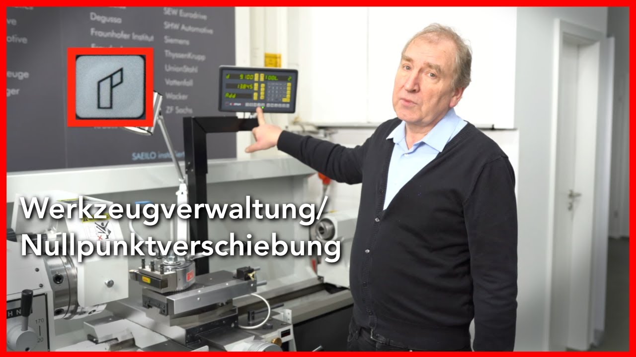 SJ-Reihe: Werkzeugverwaltung/Nullpunktverschiebung bei einer konventionellen Drehmaschine
