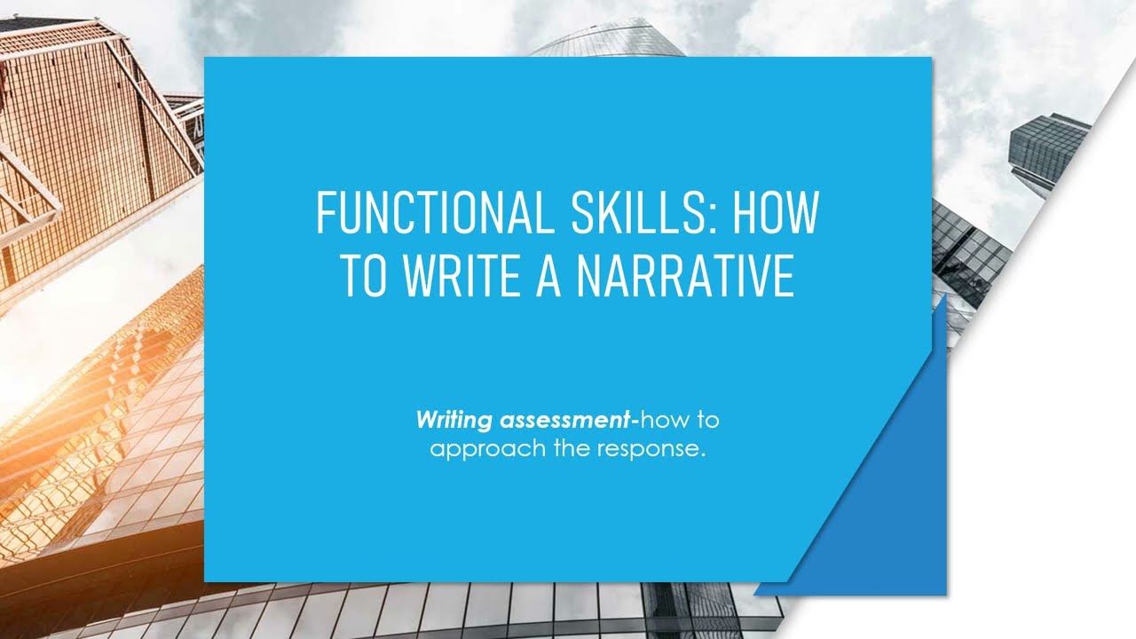 Functional Skills: How to write a narrative#englishlearning #englishlearning