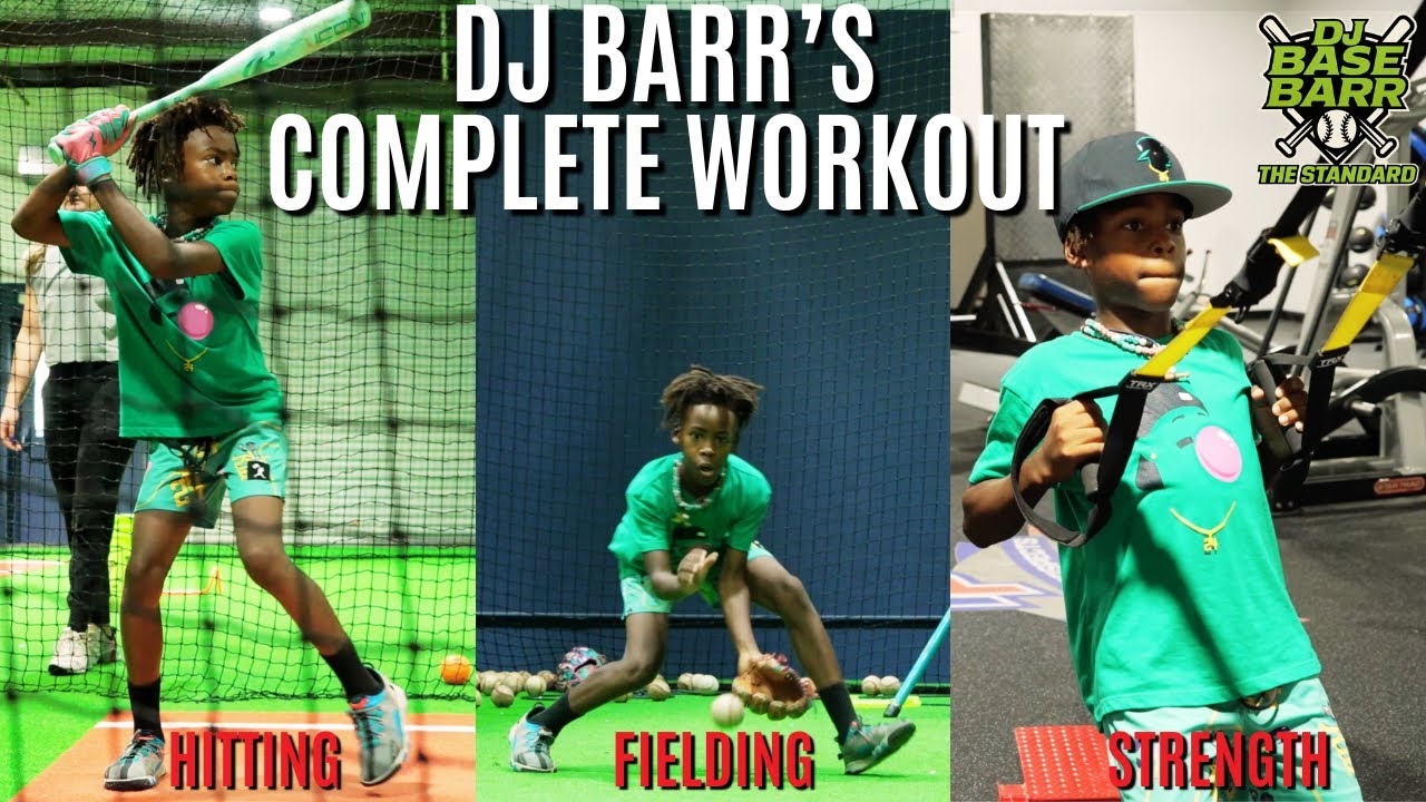 DJ Barr&rsquo;s Complete Baseball Workout w/ Coach Julio | Batting, Defense & Strength Training