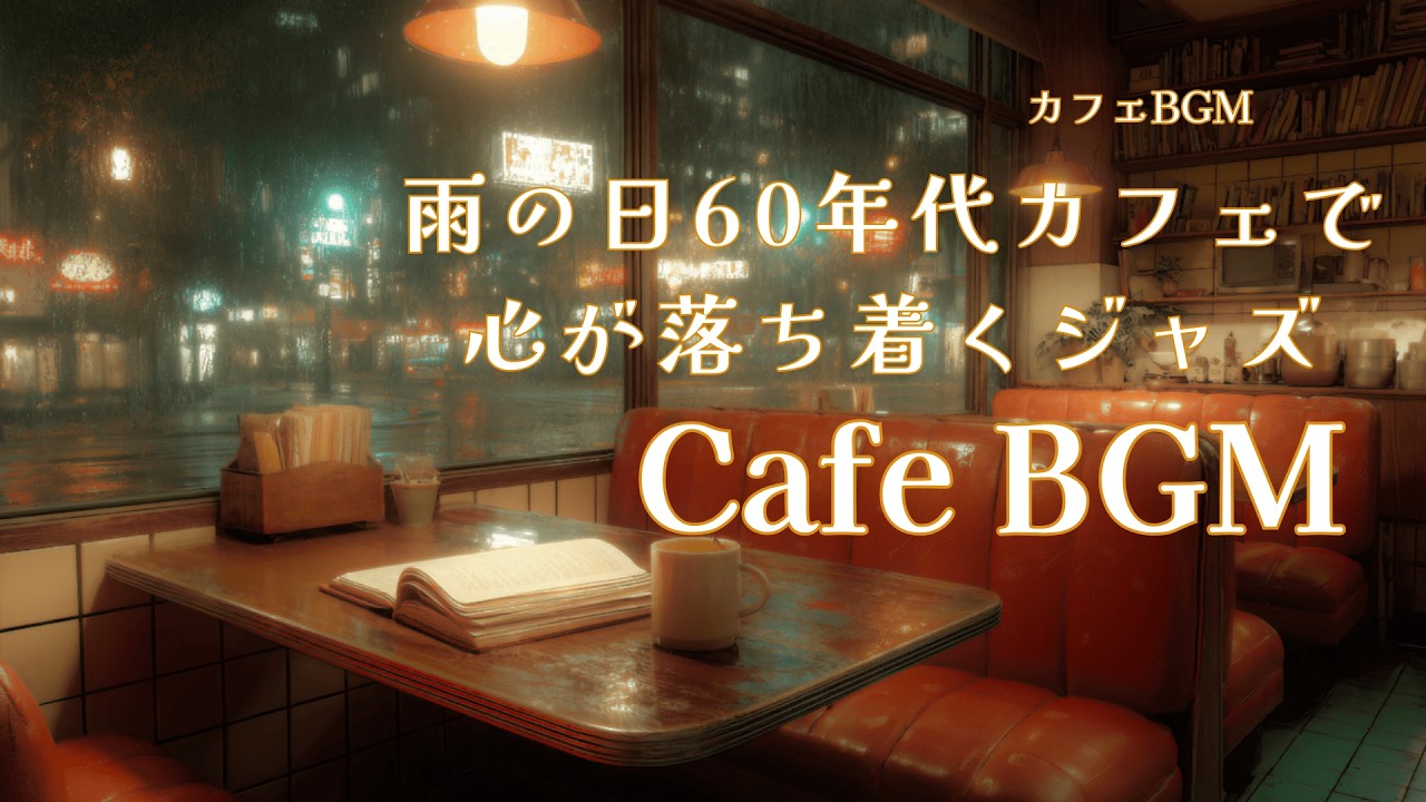 【カフェBGM】雨の日の６０年代ブックカフェで聴く至福のヴィンテージ・ジャズ