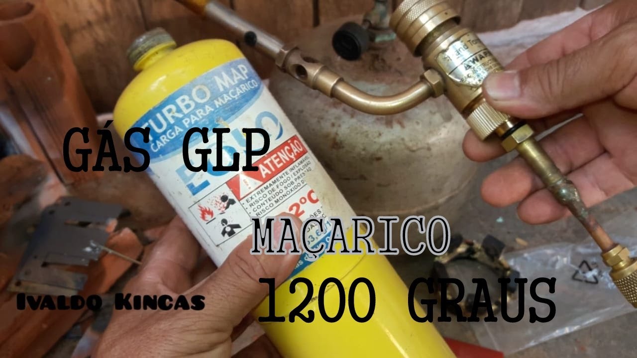 Maçarico modificado Gás GLP solda cobre com alumínio