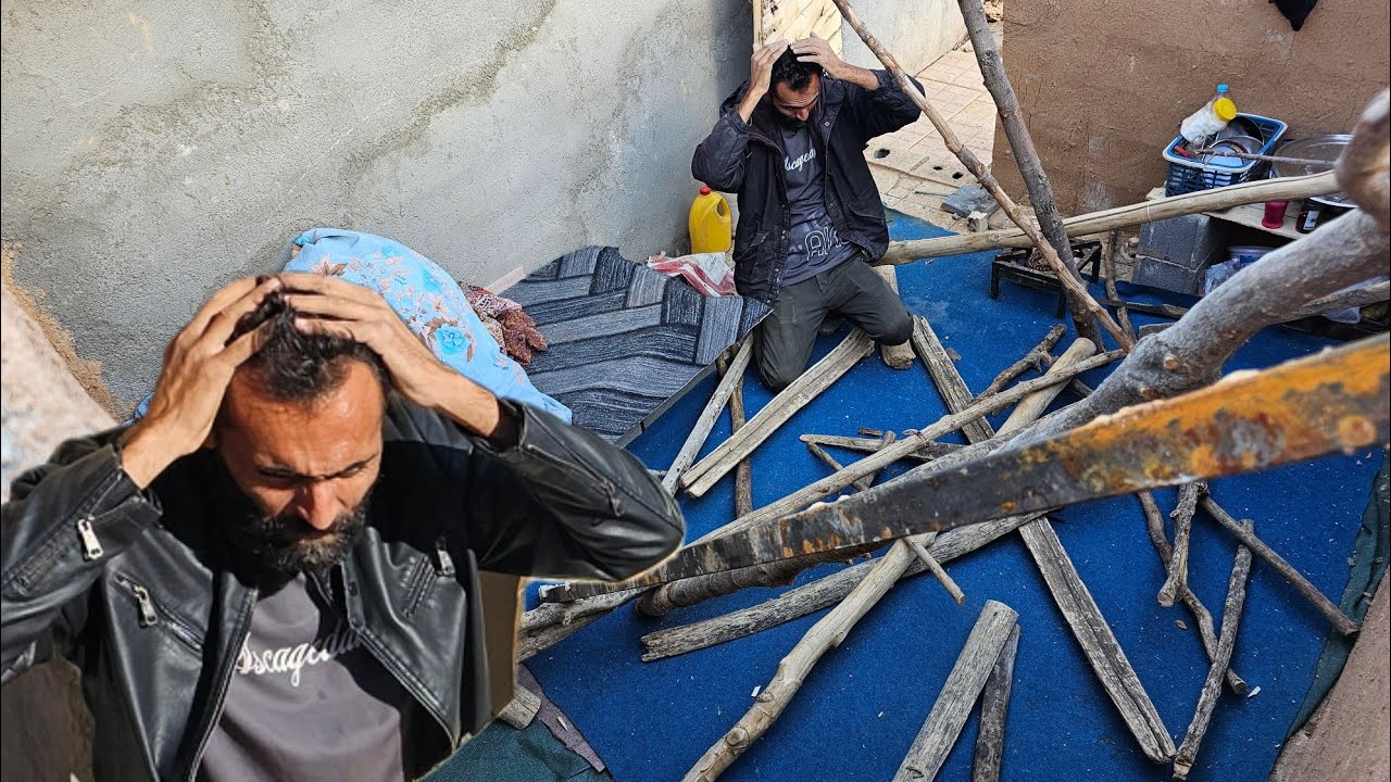 Mustafa's Shocking Return|When he came back from work and found his hut destroyed😭