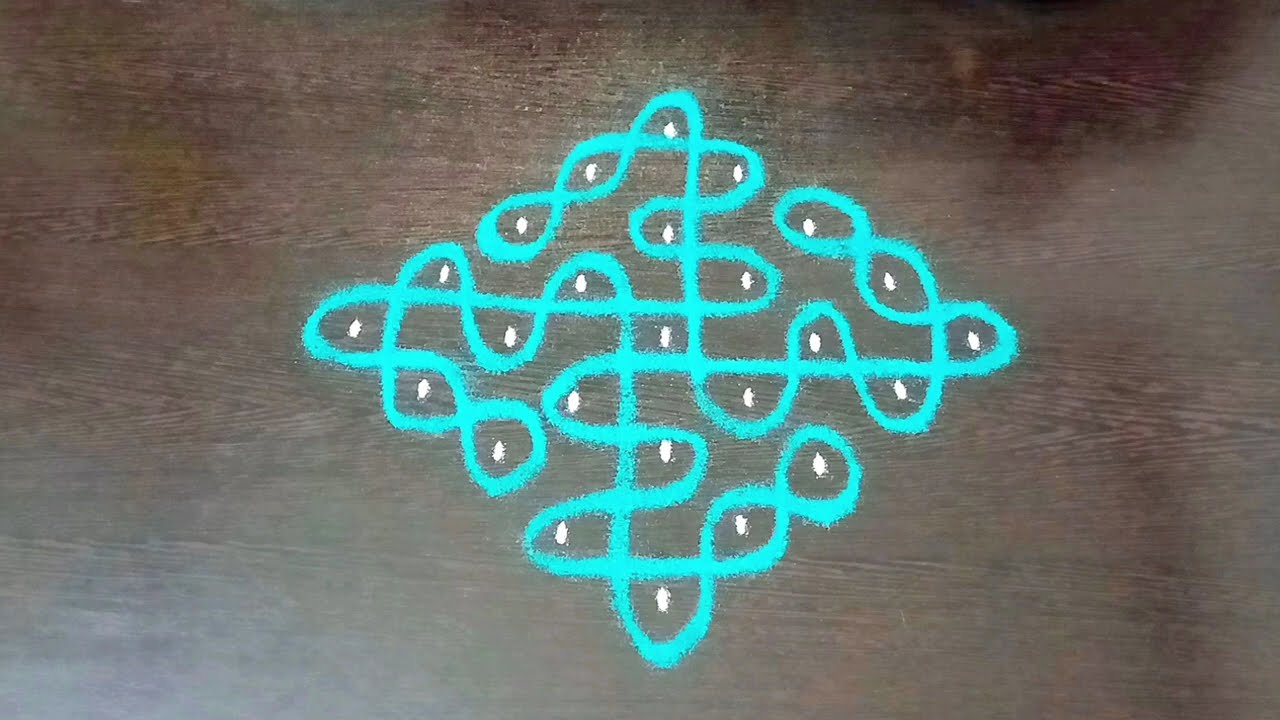 easy 1 minute sikku Kolangal #kambikolams #simplerangoli #melikalamuggulu #dailyrangoli #kuttykolam