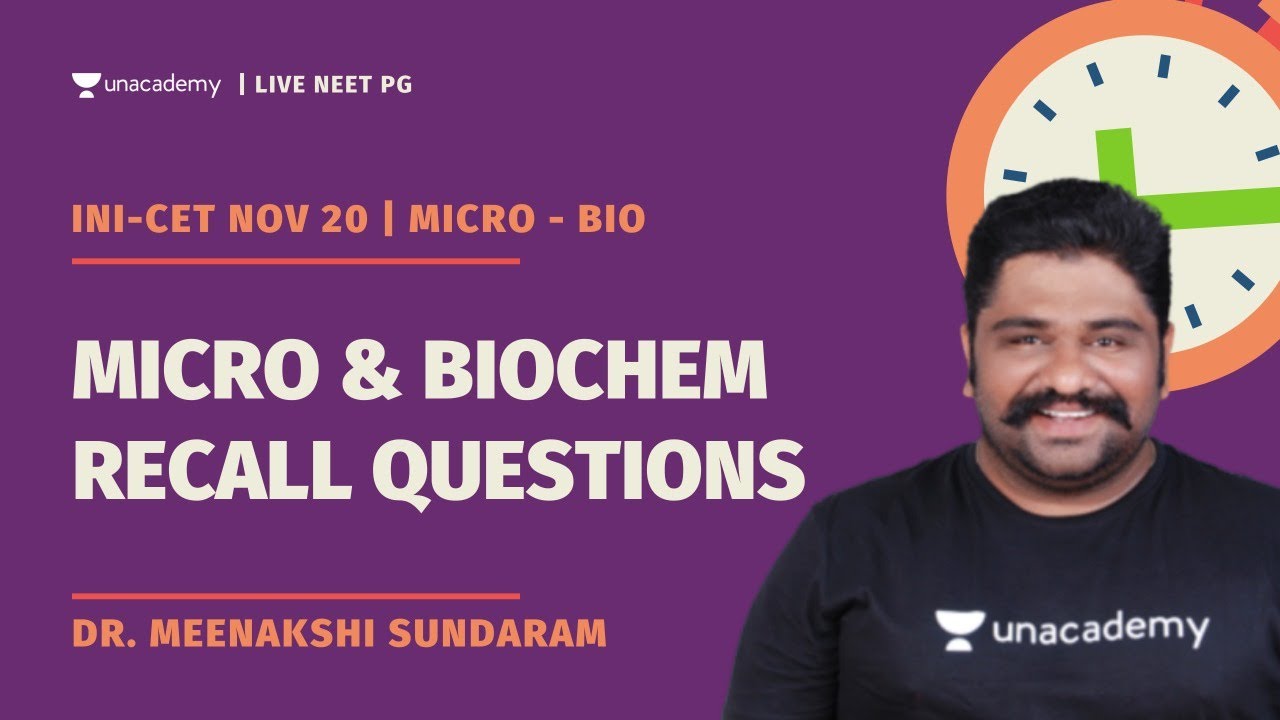 INI-CET Recall Biochem & Micro Analysis | Dr. Meenakshi Sundaram