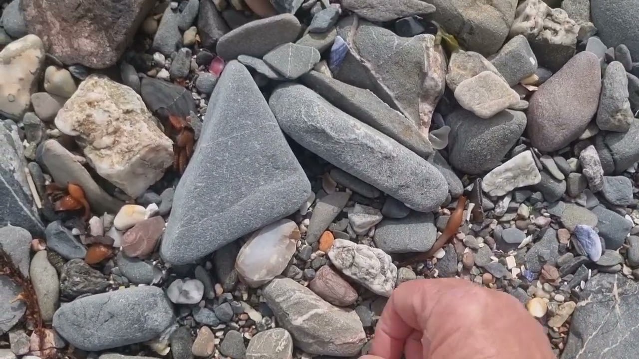 Sea Glass Ireland beachcombing for seaglass in Bangor Co Down on 27th May 2024