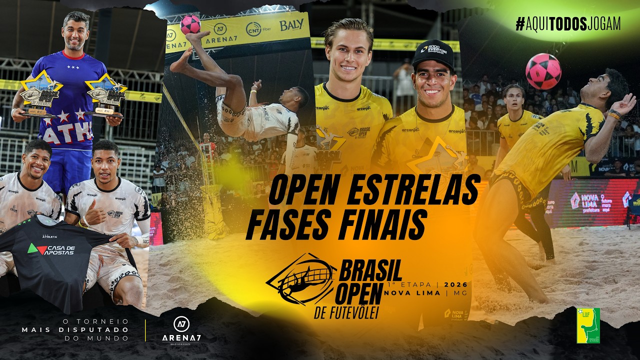 Brasil Open de Futevôlei 2026 - Open Estrelas - Fases Finais