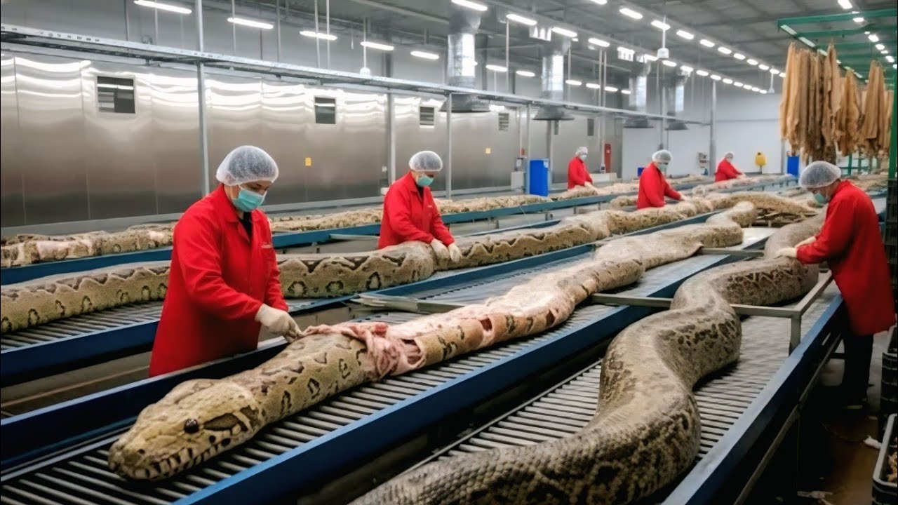 Inside a Snake Leather Factory : Complete Snake Leather Jacket Production Behind the Scenes