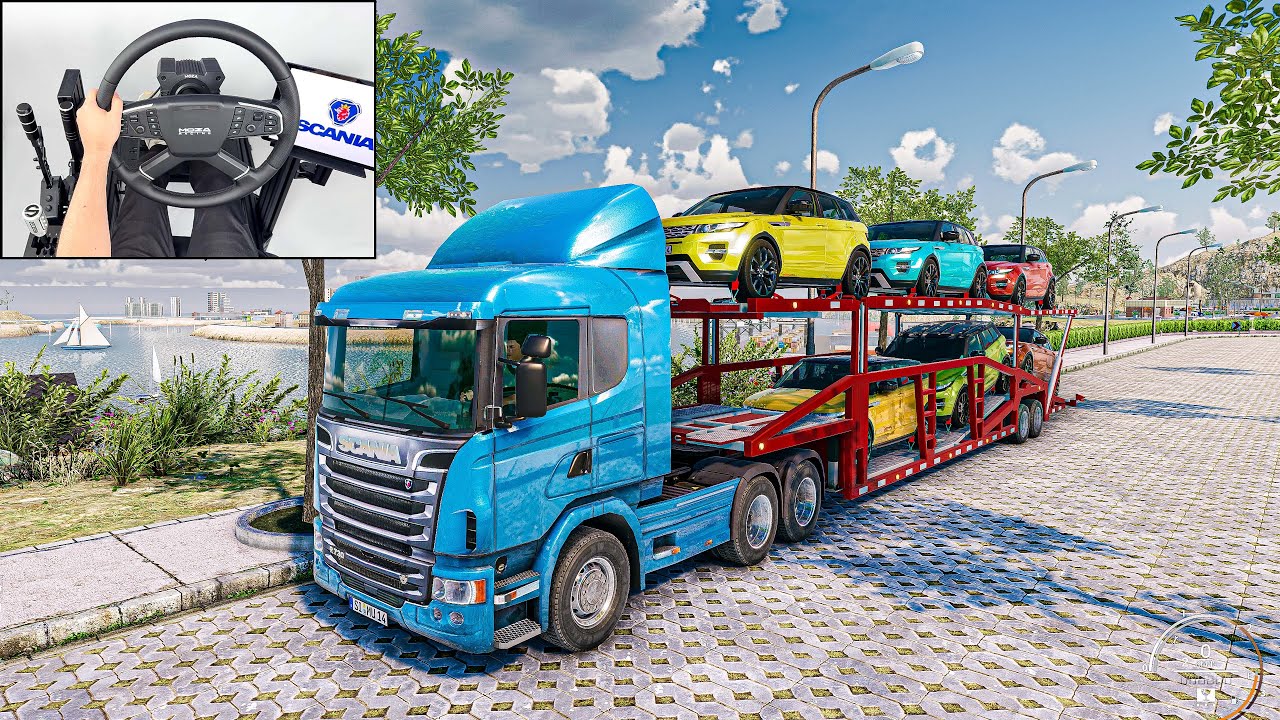 Car Delivery | Truck & Logistics Simulator | Steering Wheel Gameplay