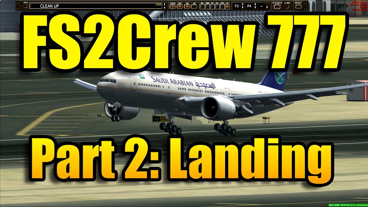FS2CREW for PMDG 777 - LANDING