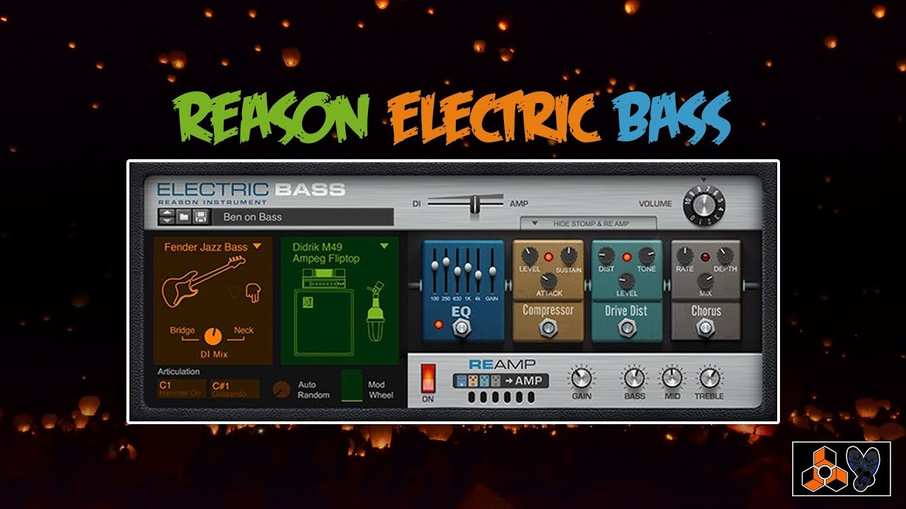 😮 Reason Electric Bass RE in Action | Reason 10.1