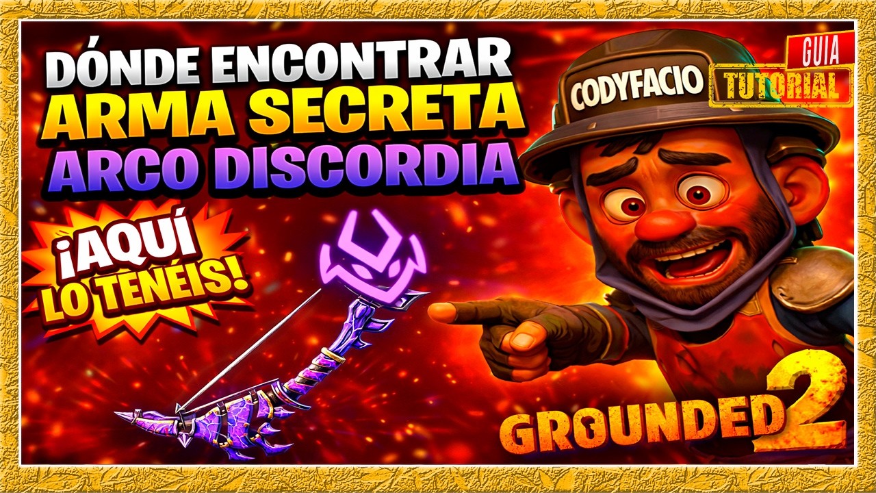 donde encontrar arma secreta arco discordia🎮| Grounded 2 tutorial gameplay español