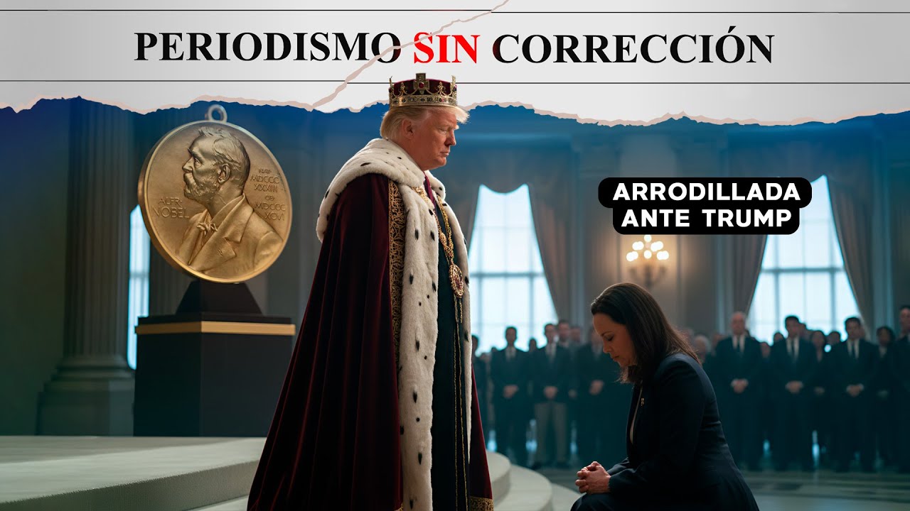 María Corina Machado se arrodilla ante Trump y le da el Nobel: ¿Qué más va a intercambiar?